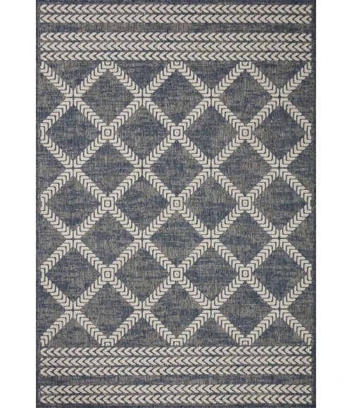Loloi II Rainier RAI-05 Denim / Ivory 2'-2" x 3'-9" Area Rug