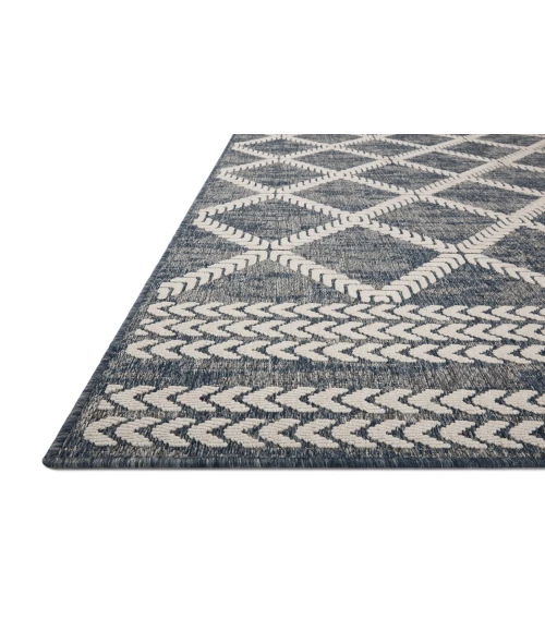 Loloi II Rainier RAI-05 Denim / Ivory 2'-2" x 3'-9" Area Rug