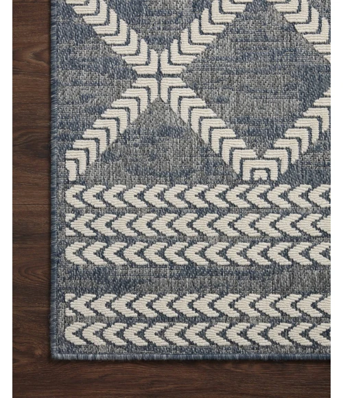 Loloi II Rainier RAI-05 Denim / Ivory 2'-2" x 3'-9" Area Rug