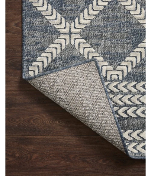 Loloi II Rainier RAI-05 Denim / Ivory 2'-2" x 3'-9" Area Rug