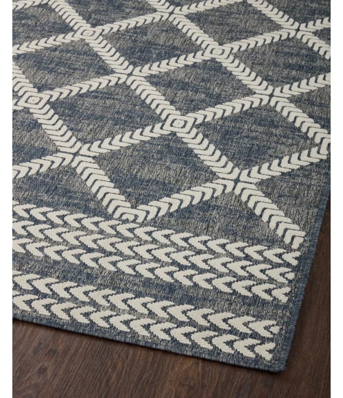 Loloi II Rainier RAI-05 Denim / Ivory 2'-2" x 3'-9" Area Rug