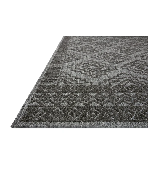 Loloi II Rainier RAI-06 Grey / Charcoal 5'-3" x 7'-7" Area Rug