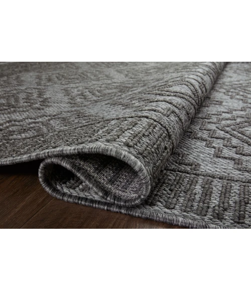Loloi II Rainier RAI-06 Grey / Charcoal 5'-3" x 7'-7" Area Rug