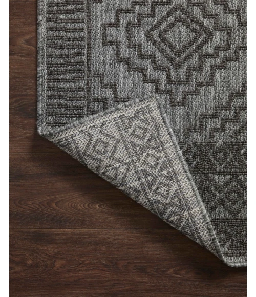 Loloi II Rainier RAI-06 Grey / Charcoal 5'-3" x 7'-7" Area Rug