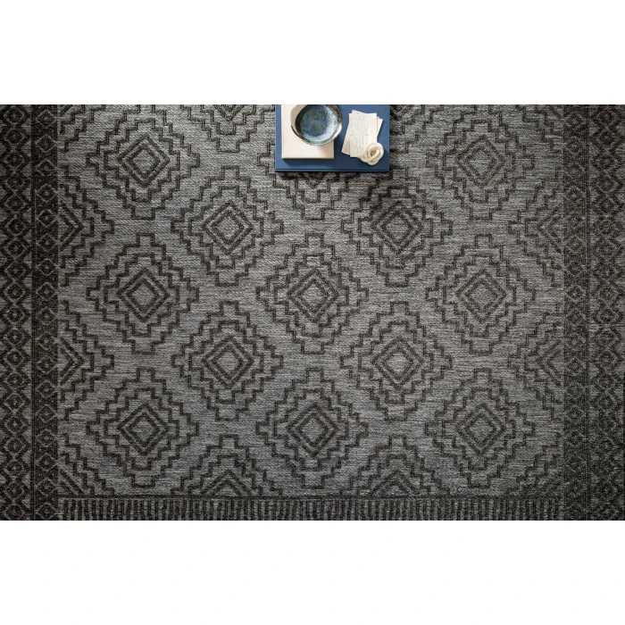 Loloi II Rainier RAI-06 Grey / Charcoal 9'-2" x 12'-2" Area Rug