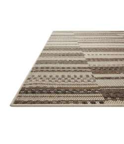 Loloi Rainier RAI-08 Ivory / Taupe Area Rug 3 ft. 11 in. X 5 ft. 11 in. Rectangle