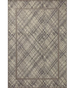 Loloi Rainier RAI-10 Ivory / Charcoal Area Rug 5 ft. 3 in. X 7 ft. 7 in. Rectangle