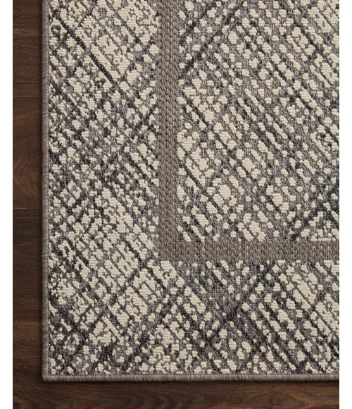 Loloi II Rainier Ivory / Charcoal 5'-3" x 7'-7" Area Rug