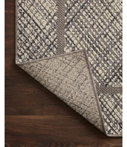 Loloi II Rainier Ivory / Charcoal 5'-3" x 7'-7" Area Rug