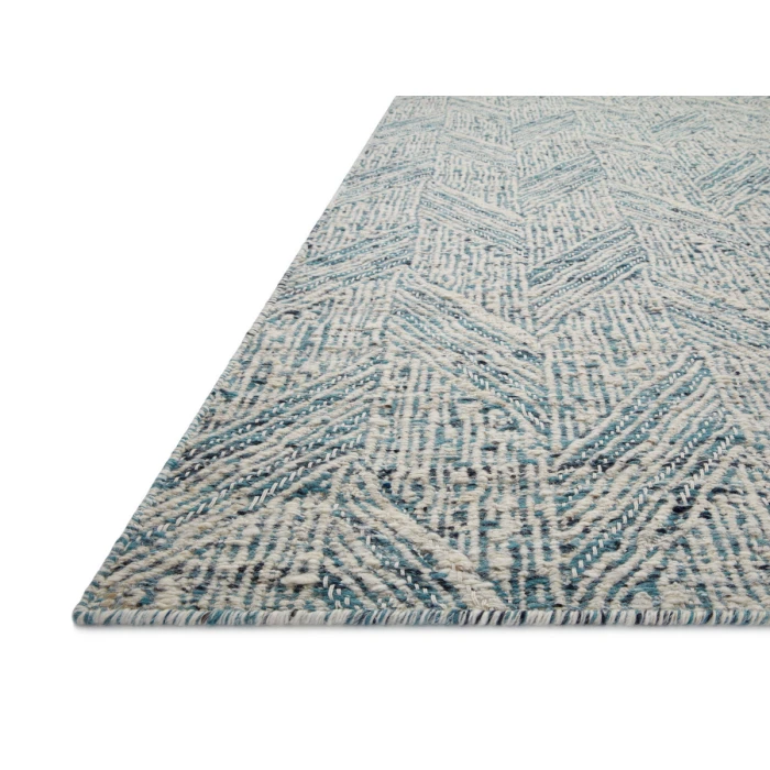 Loloi Raven Blue / Ivory RAV-01 7 ft. 9 in. X 9 ft. 9 in. Rectangle Rug