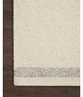 Loloi Reyla RLA-01 Ivory / Silver 2'-0" x 3'-0" Area Rug