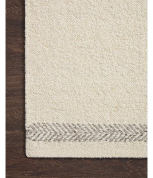 Loloi Reyla RLA-01 Ivory / Silver 2'-0" x 3'-0" Area Rug
