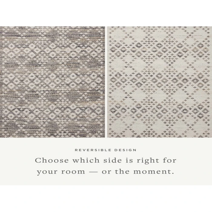 Angela Rose x Loloi Rivers Denim / Ivory RIV-01 9 ft. 3 in. X 13 ft. Rectangle Rug