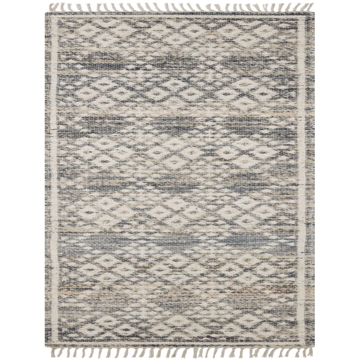 Angela Rose x Loloi Rivers Denim / Ivory RIV-01 9 ft. 3 in. X 13 ft. Rectangle Rug