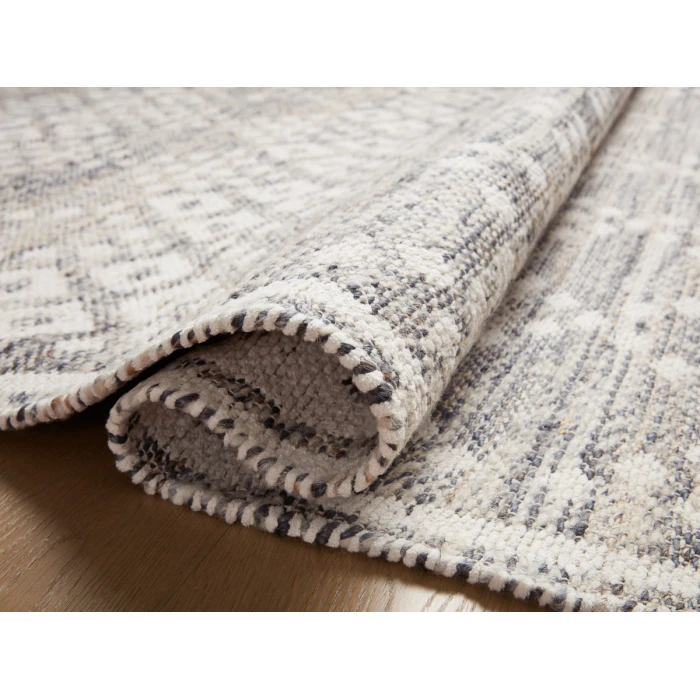 Angela Rose x Loloi Rivers Denim / Ivory RIV-01 9 ft. 3 in. X 13 ft. Rectangle Rug