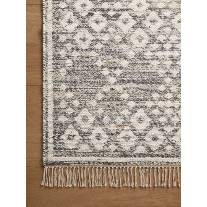 Angela Rose x Loloi Rivers Denim / Ivory RIV-01 9 ft. 3 in. X 13 ft. Rectangle Rug