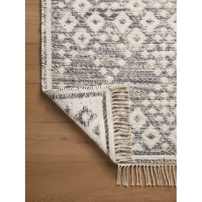 Angela Rose x Loloi Rivers Denim / Ivory RIV-01 9 ft. 3 in. X 13 ft. Rectangle Rug
