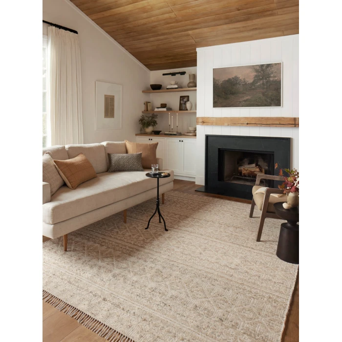 Angela Rose x Loloi Rivers Sand / Ivory RIV-03 5 ft. X 7 ft. 6 in. Rectangle Rug