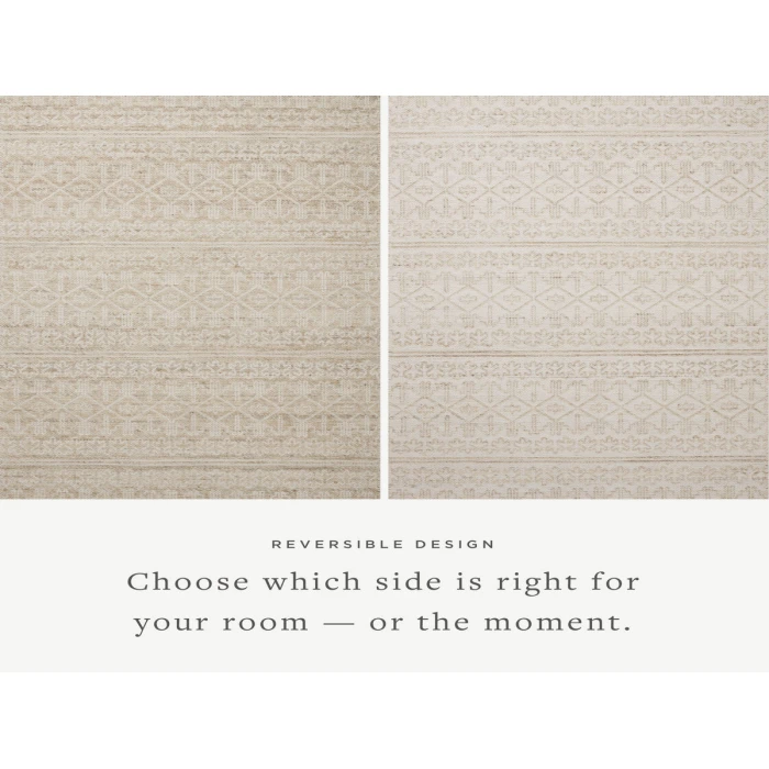 Angela Rose x Loloi Rivers Sand / Ivory RIV-03 5 ft. X 7 ft. 6 in. Rectangle Rug