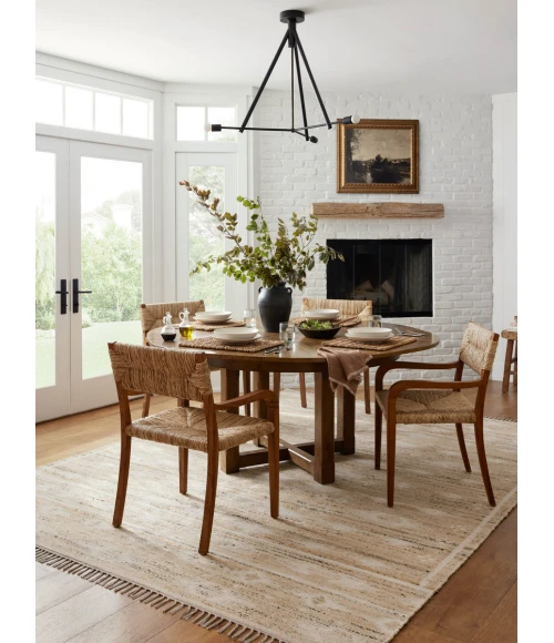 Angela Rose x Loloi Rivers Natural / Ivory RIV-04 3 ft. 6 in. X 5 ft. 6 in. Rectangle Rug