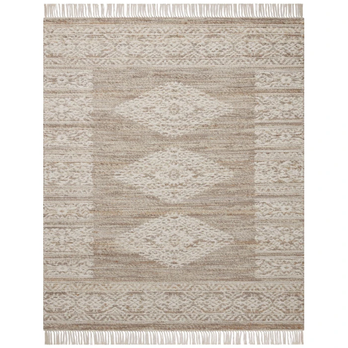 Angela Rose x Loloi Rivers Lilac / Ivory RIV-05 18 in. X 18 in. Sample Rug