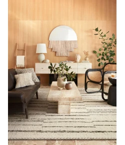 Loloi Roman ROM-04 NATURAL / black Area Rug 9 ft. 6 in. X 13 ft. 6 in. Rectangle