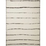 Loloi Roman ROM-05 IVORY / BLACK Area Rug 4 ft. 0 in. X 6 ft. 0 in. Rectangle