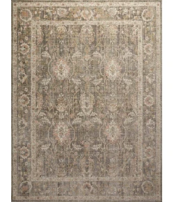 Chris Loves Julia x Loloi Rosemarie ROE-01 SAGE / BLUSH Area Rug 3 ft. 2 in. X 3 ft. 2 in. Round