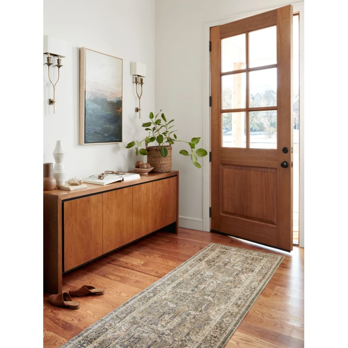 Chris Loves Julia x Loloi Rosemarie Sage / Blush ROE-01 11 ft. 6 in. X 15 ft. 6 in. Rectangle Rug
