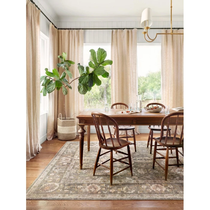 Chris Loves Julia x Loloi Rosemarie Sage / Blush ROE-01 11 ft. 6 in. X 15 ft. 6 in. Rectangle Rug