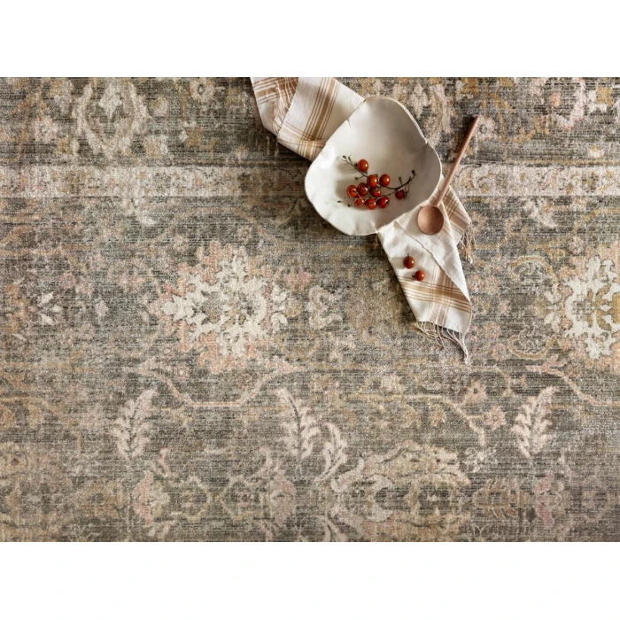 Chris Loves Julia x Loloi Rosemarie Sage / Blush ROE-01 11 ft. 6 in. X 15 ft. 6 in. Rectangle Rug