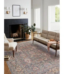 Chris Loves Julia x Loloi Rosemarie ROE-01 STONE / MULTI Area Rug 7 ft. 10 in. X 10 ft. Rectangle