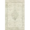 Loloi Rosette ROS-02 IVORY / SILVER Area Rug 2 ft. 6 in. X 7 ft. 6 in. Rectangle