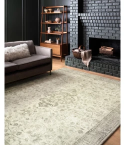 Loloi Rosette ROS-02 IVORY / SILVER Area Rug 2 ft. 6 in. X 9 ft. 9 in. Rectangle