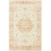Loloi Rosette ROS-03 IVORY / TERRACOTTA Area Rug 2 ft. 6 in. X 7 ft. 6 in. Rectangle