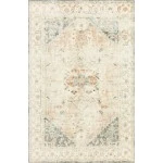Loloi Rosette ROS-06 CLAY / IVORY Area Rug 18 in. X 18 in. Sample
