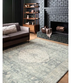 Loloi Rosette ROS-07 DENIM / FOG Area Rug 2 ft. 6 in. X 7 ft. 6 in. Rectangle