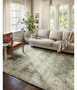 Loloi Rosette ROS-09 SAGE / BEIGE Area Rug 2 ft. 6 in. X 7 ft. 6 in. Rectangle