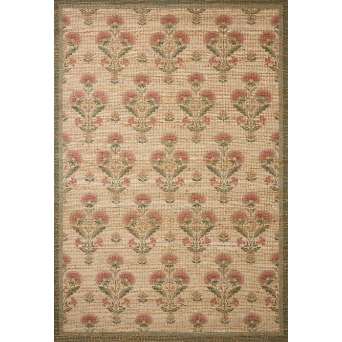 Chris Loves Julia x Loloi Rue Sage / Blush RUE-01 5ft. X 7ft.-6in. Rect. Rug
