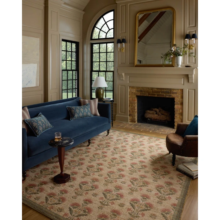 Chris Loves Julia x Loloi Rue Sage / Blush RUE-01 5ft. X 7ft.-6in. Rect. Rug