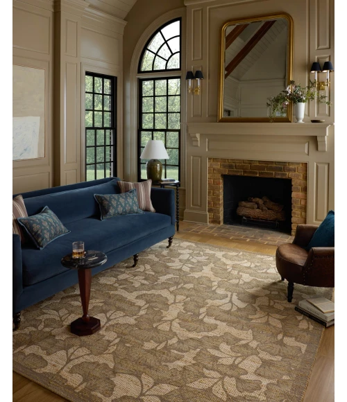 Chris Loves Julia x Loloi Rue Olive / Sage RUE-02 18in. X 18in. Sample Rect. Rug