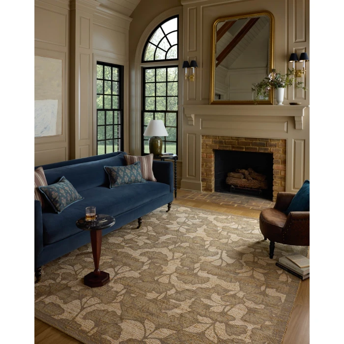 Chris Loves Julia x Loloi Rue Olive / Sage RUE-02 2ft.-3in. X 3ft.-9in. Rect. Rug