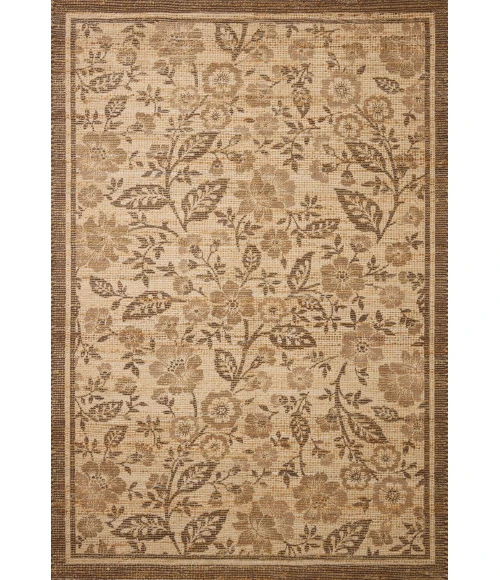 Chris Loves Julia x Loloi Rue Bark / Mocha RUE-03 18in. X 18in. Sample Rect. Rug