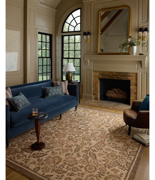 Chris Loves Julia x Loloi Rue Bark / Mocha RUE-03 18in. X 18in. Sample Rect. Rug