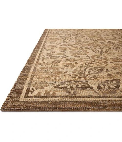 Chris Loves Julia x Loloi Rue Bark / Mocha RUE-03 18in. X 18in. Sample Rect. Rug