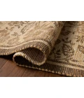 Chris Loves Julia x Loloi Rue Bark / Mocha RUE-03 18in. X 18in. Sample Rect. Rug