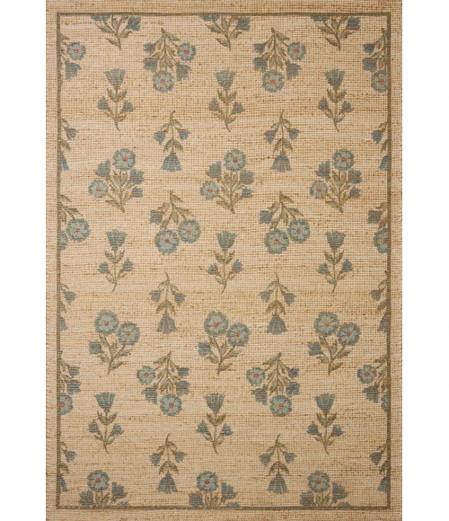 Chris Loves Julia x Loloi Rue Moss / Blue RUE-04 3ft.-6in. X 5ft.-6in. Rect. Rug