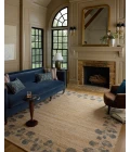Chris Loves Julia x Loloi Rue Natural / Denim RUE-05 8ft.-6in. X 11ft.-6in. Rect. Rug