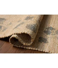 Chris Loves Julia x Loloi Rue Natural / Denim RUE-05 8ft.-6in. X 11ft.-6in. Rect. Rug