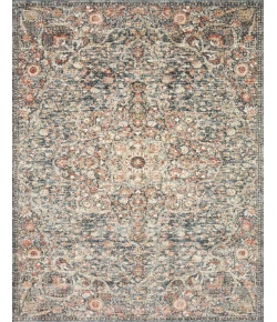Loloi Saban SAB-02 BLUE / SPICE Area Rug 3 ft. 9 in. X 3 ft. 9 in. Round